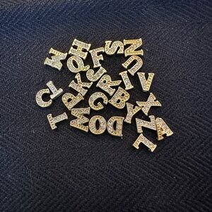 Gold and Silver Alphabet Charms